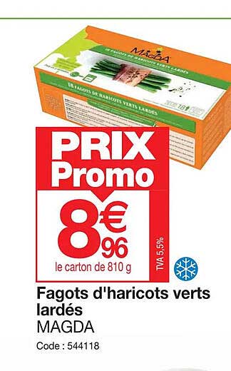 fagots d'haricots verts lardés magda