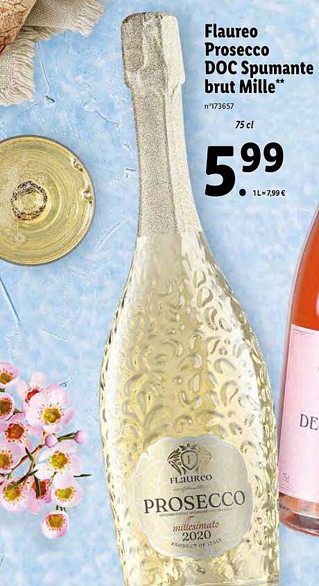 flaureo prosecco doc spumante brut mille