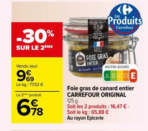 Foie Gras De Canard Entier Carrefour Original