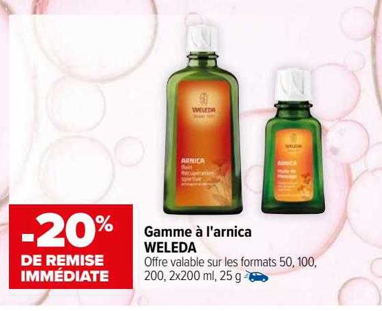 gamme à l'arnica weleda