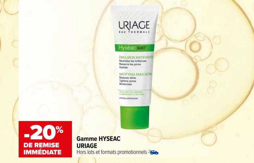 gamme hyseac uriage