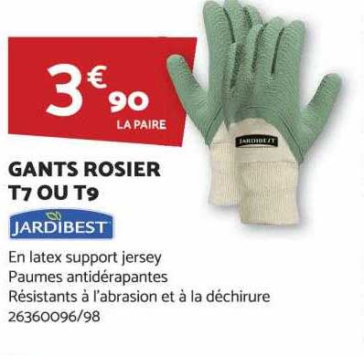 gants rosier t7 ou t9 jardibest
