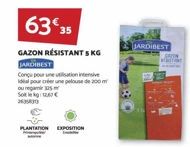 gazon résistant 5 kg jardibest
