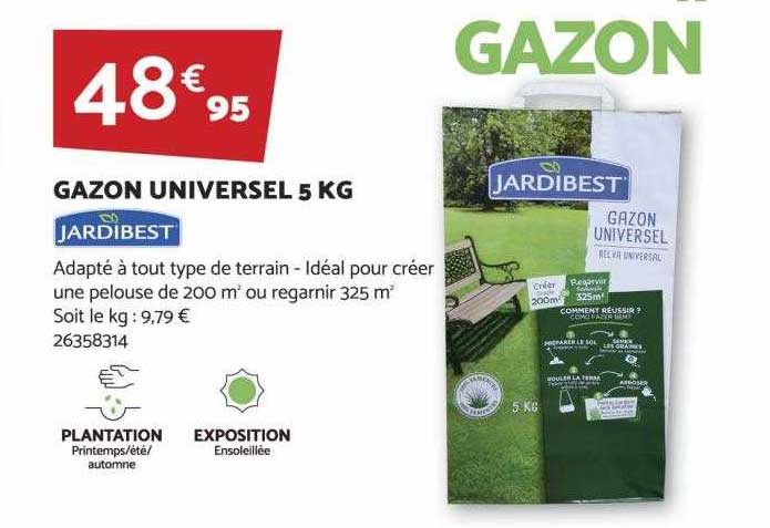Gazon Universel 5 Kg Jardibest