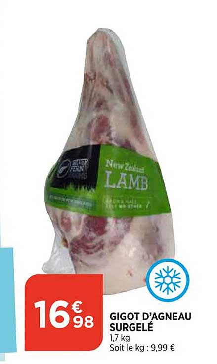 gigot d'agneau surgelé