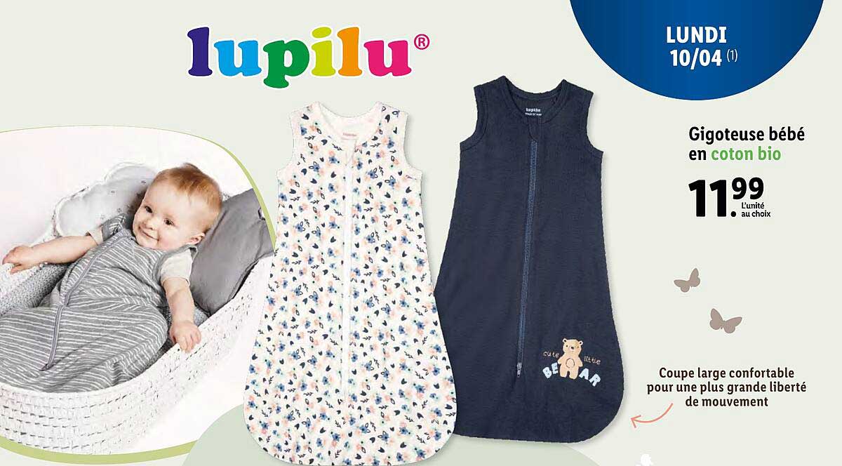 Gigoteuse Bébé En Coton Bio Lupilu