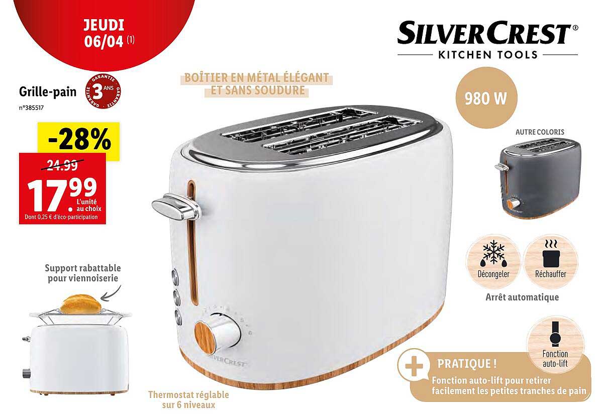 grille-pain silvercrest