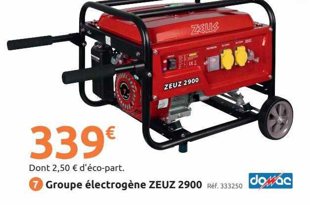 groupe électrogène zeuz 2900 damac