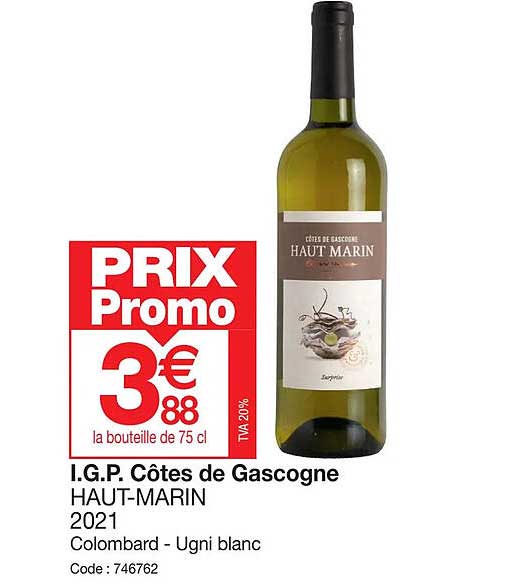 i.g.p. côtes de gascogne haut-marin 2021