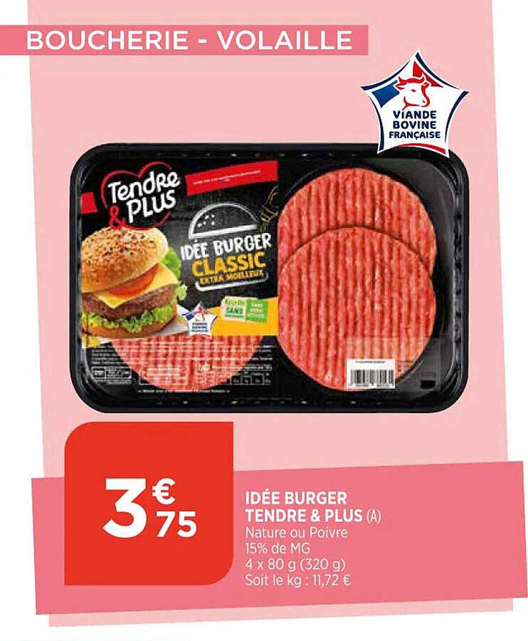 idée burger tendre & plus