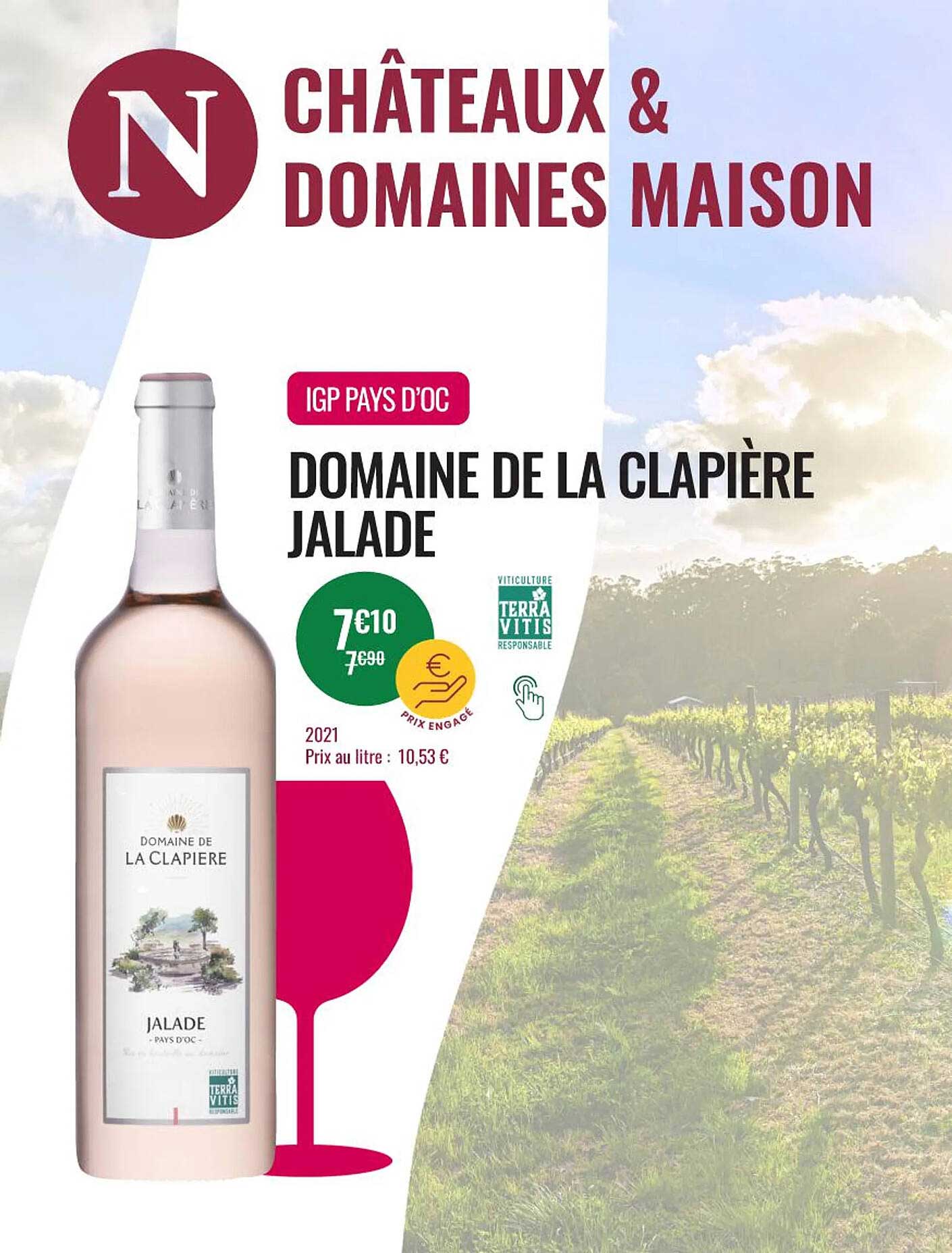 igp pays d'oc domaine de la clapière jalade 2021