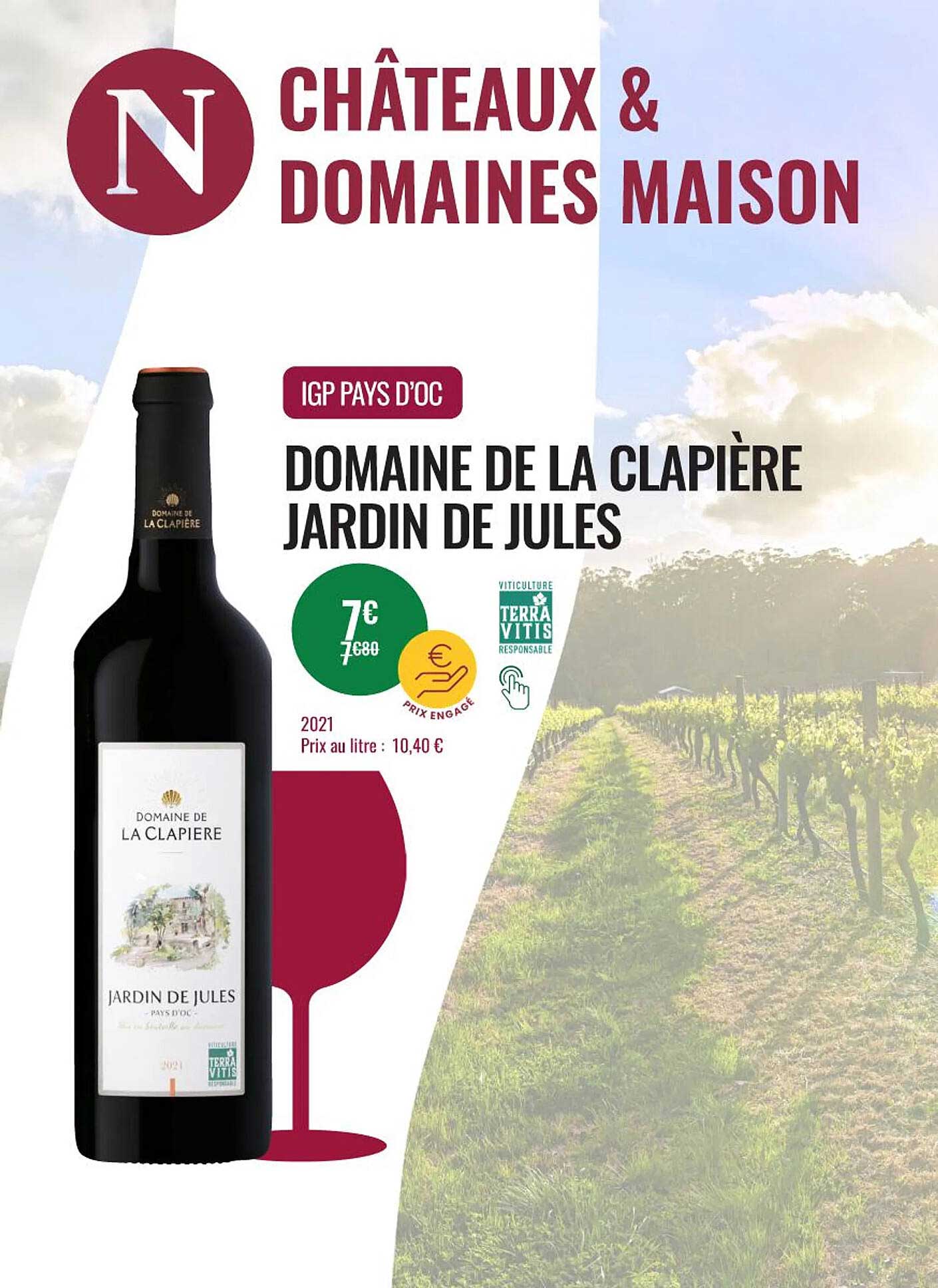 igp pays d'oc domaine de la clapière jardin de jules