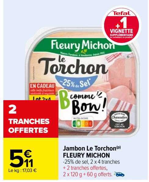 jambon le torchon fleury michon
