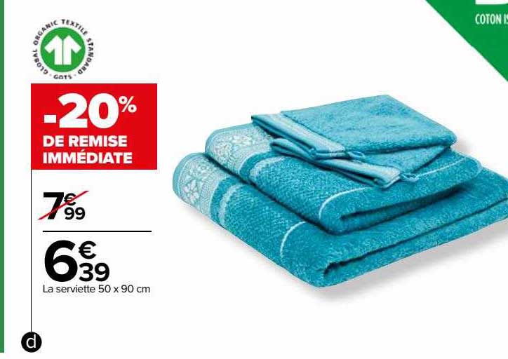 La Serviette 50 X 90 Cm