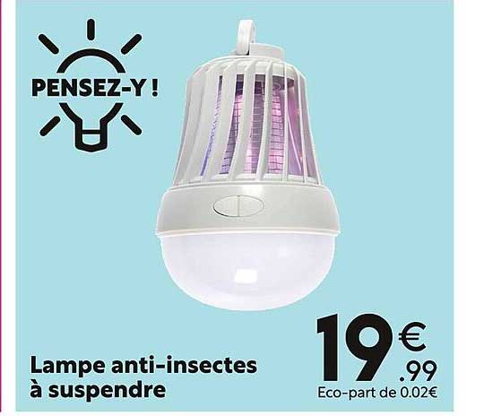 lampe anti-insectes à suspendre