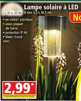 lampe solaire à led i-glow