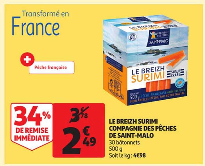 le breizh surimi compagnie des pêches de saint-malo