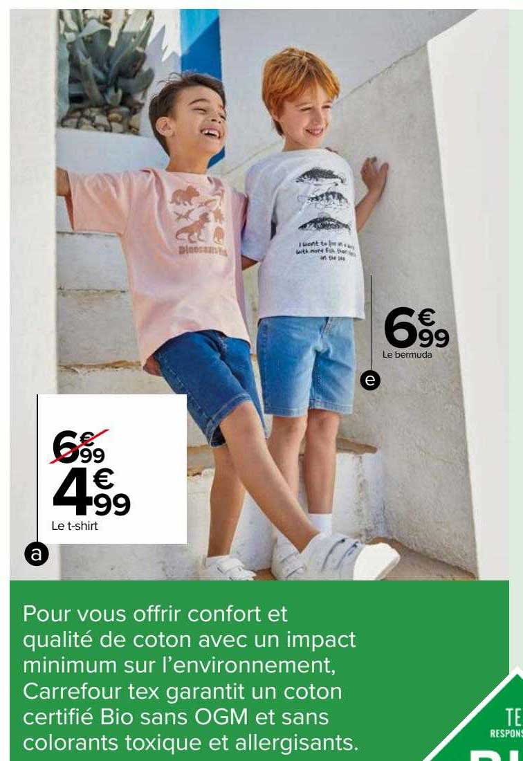 le t-shirt, le bermuda