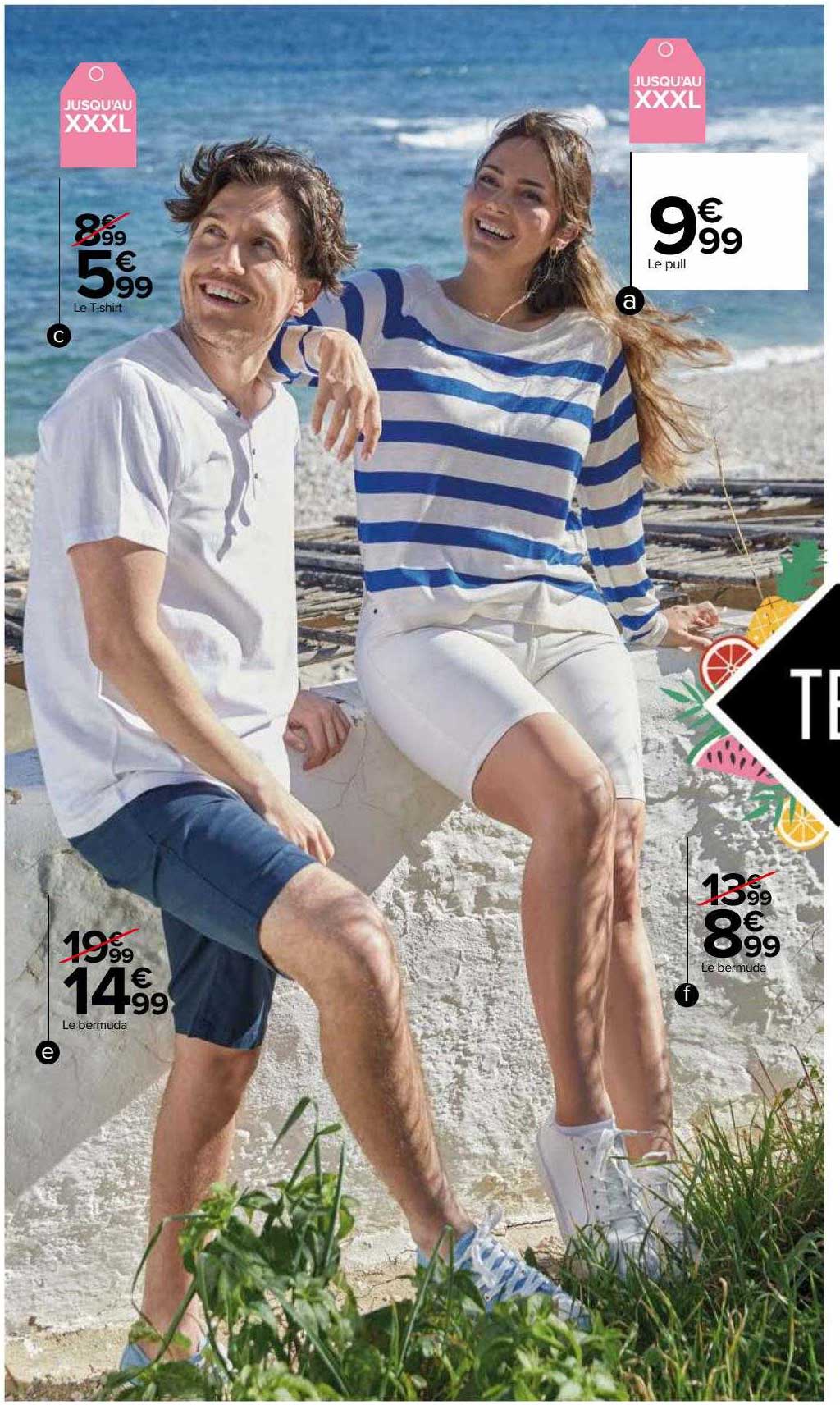 le t-shirt tex, le pull tex, le bermuda tex