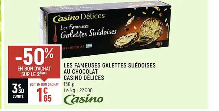 Les Fameuses Galettes Suédoises Au Chocolat Casino Délices
