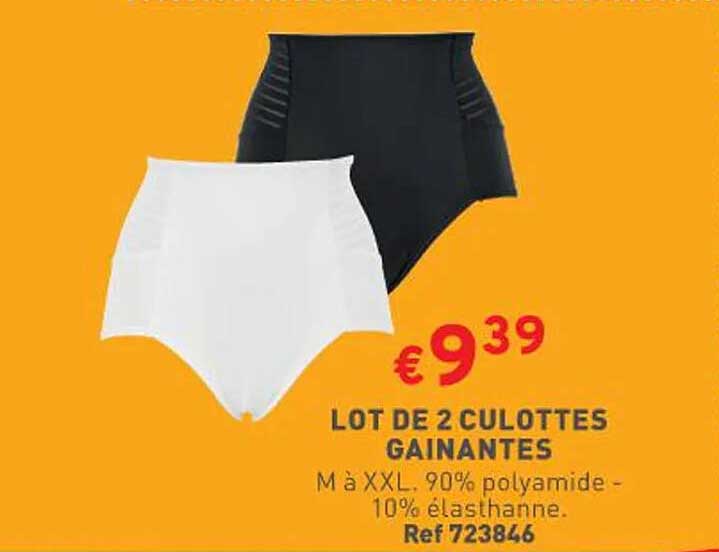 lot de 2 culottes gainantes