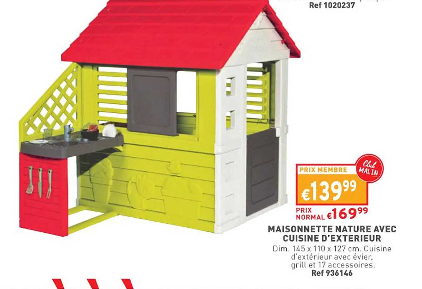 maisonnette nature avec cuisine d'extérieur