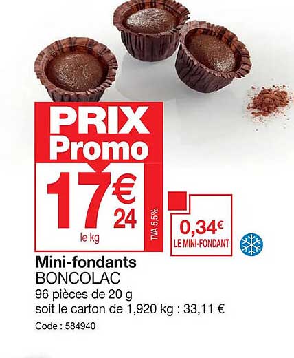 Mini-fondants Boncolac