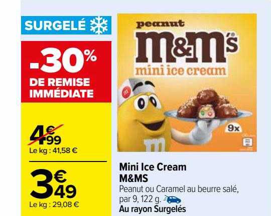 Mini Ice Cream M&m's