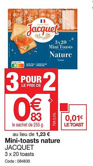 Mini-toasts Nature Jacquet