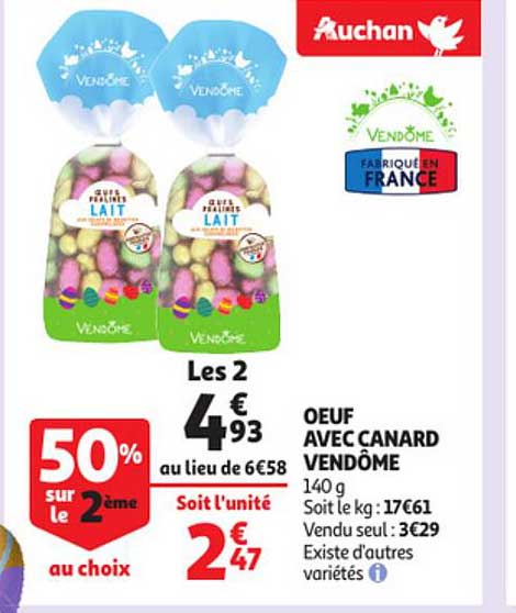 œuf avec canard vendôme