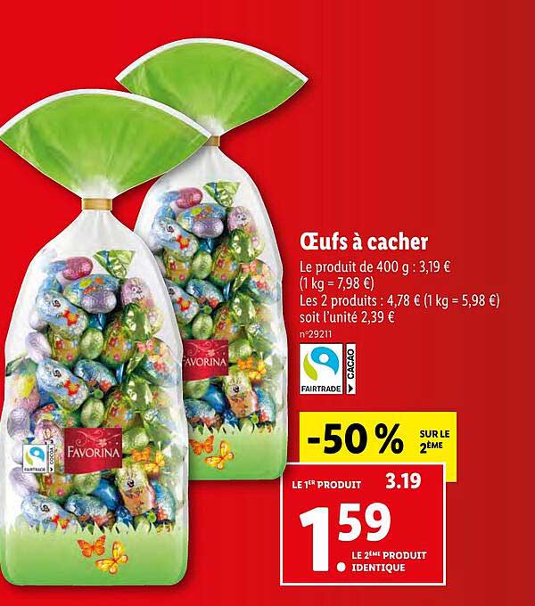 œufs à cacher favorina