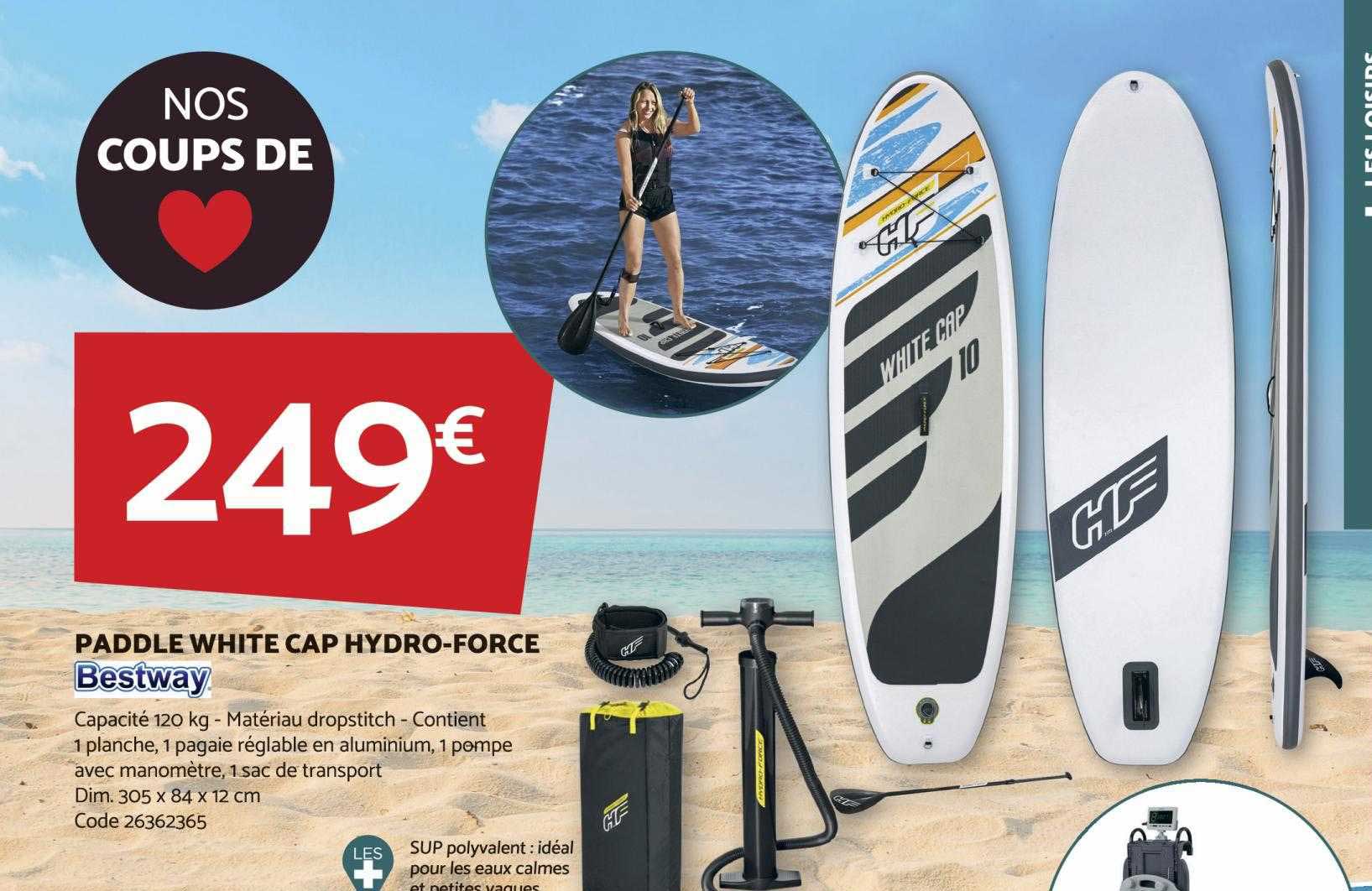 Paddle White Cap Hydro-force Bestway