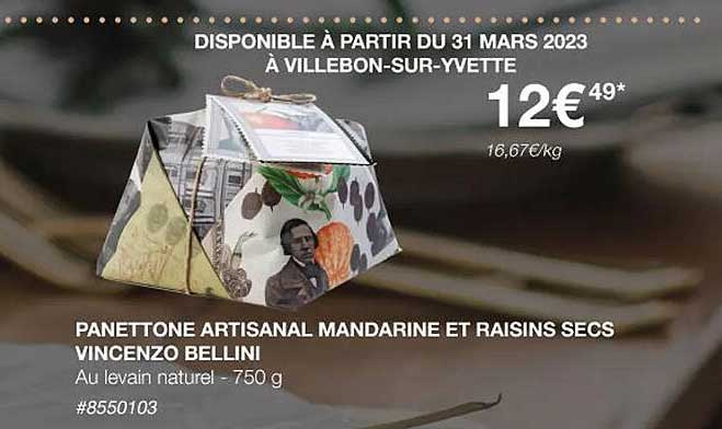 panettone artisanal mandarine et raisins secs vincenzo bellini