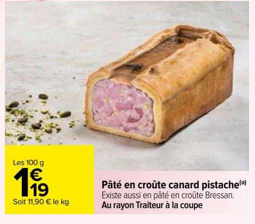 Pâté En Croûte Canard Pistache