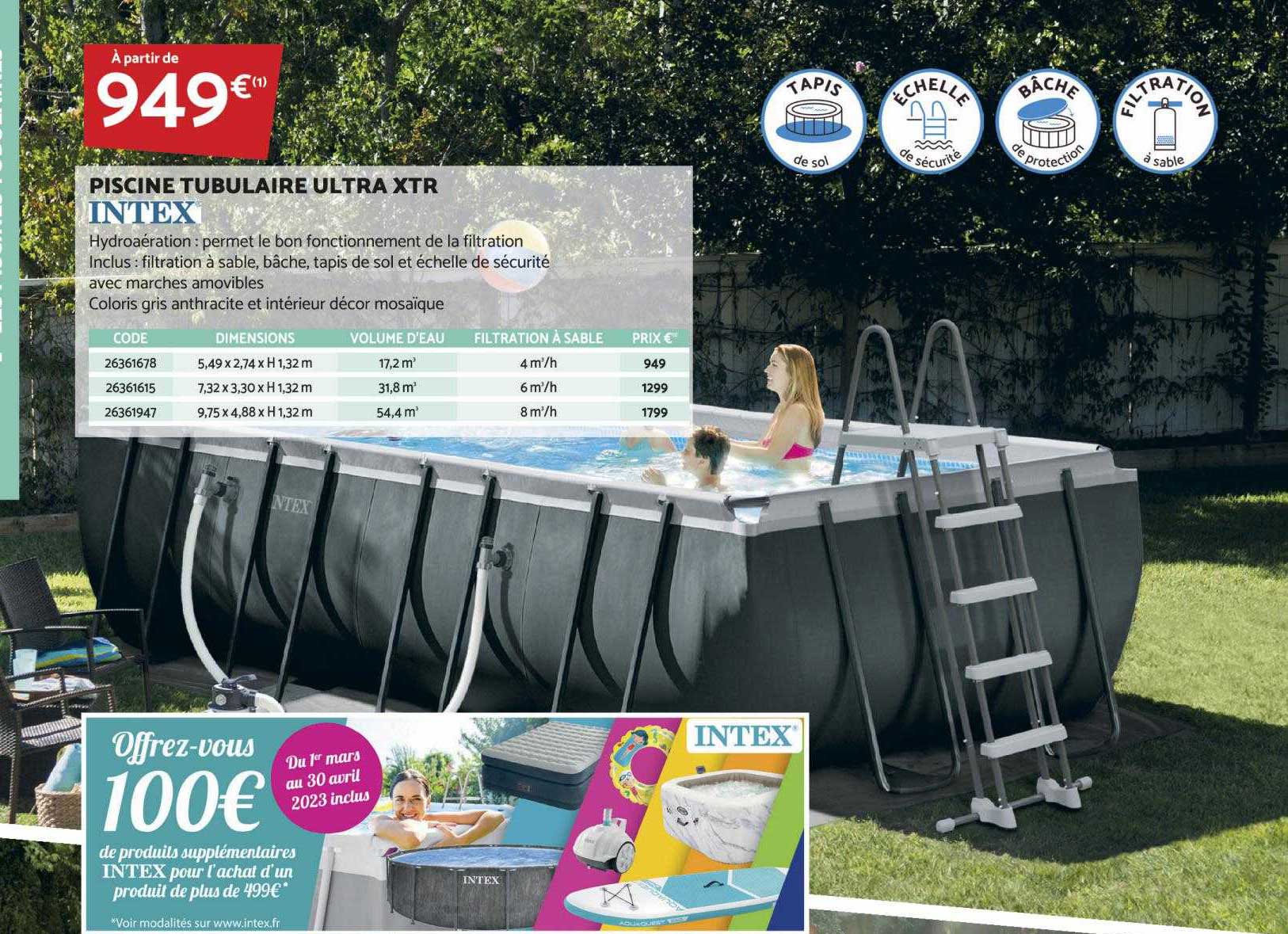 piscine tubulaire ultra xtr intex
