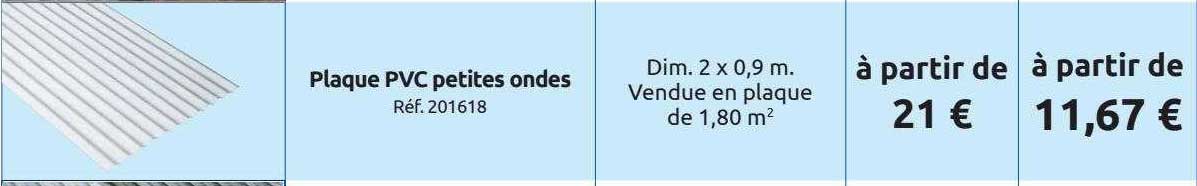 plaque pvc petites ondes