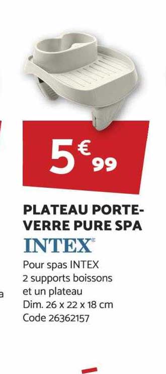 plateau porte-verre pure spa intex