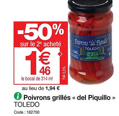 Poivrons Grillés «del Piquillo» Toledo