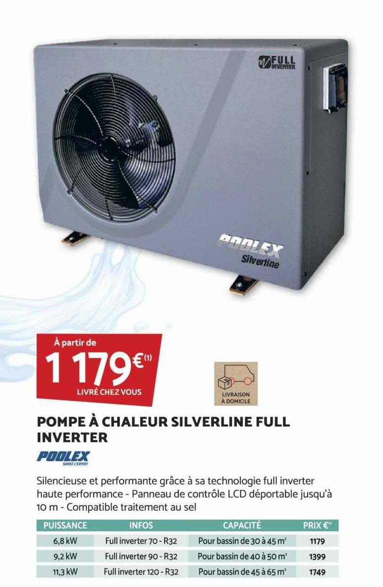 Pompe à Chaleur Silverline Full Inverter Poolex