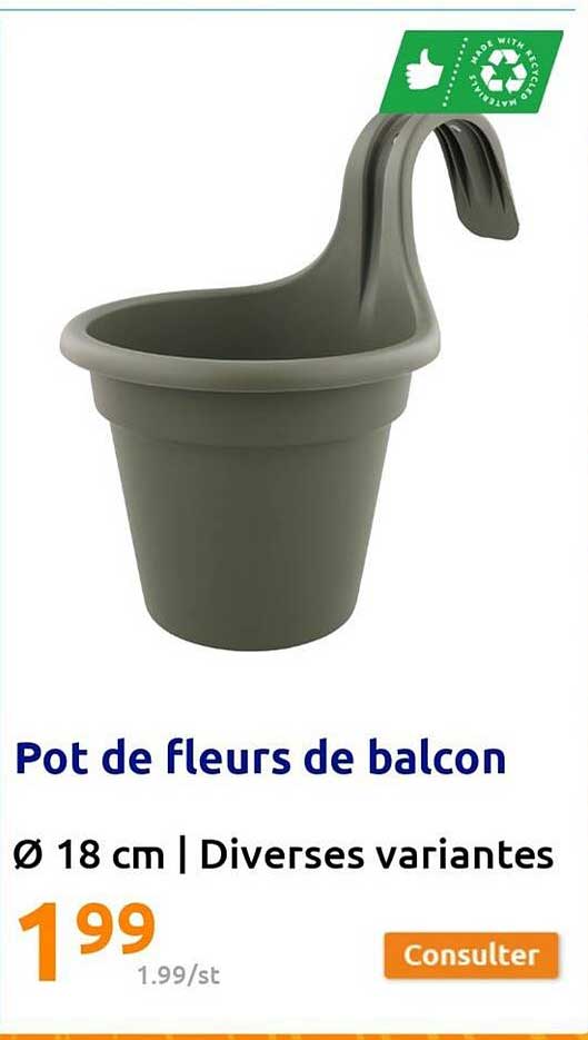 Pot De Fleurs De Balcon