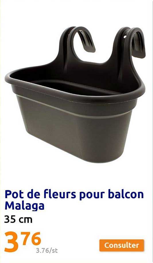 pot de fleurs pour balcon malaga
