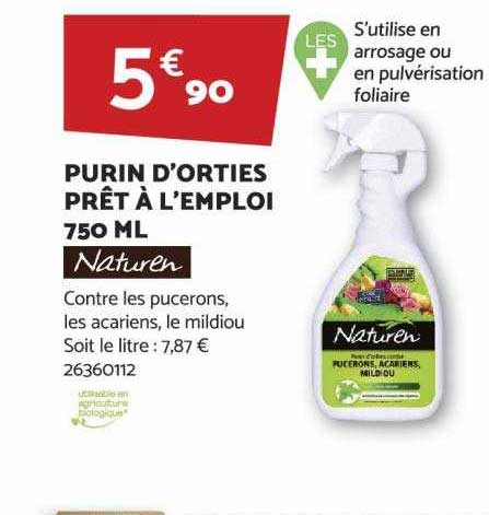 purin d'orties prêt à l'emploi 750ml naturen