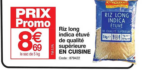 Riz Long Indica étuvé De Qualité Supérieure