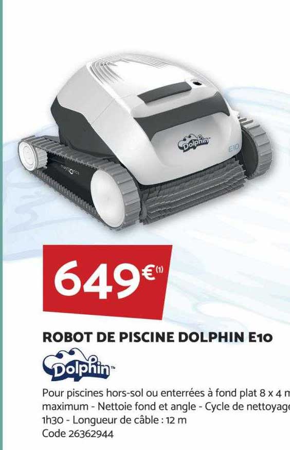 robot de piscine dolphin e10