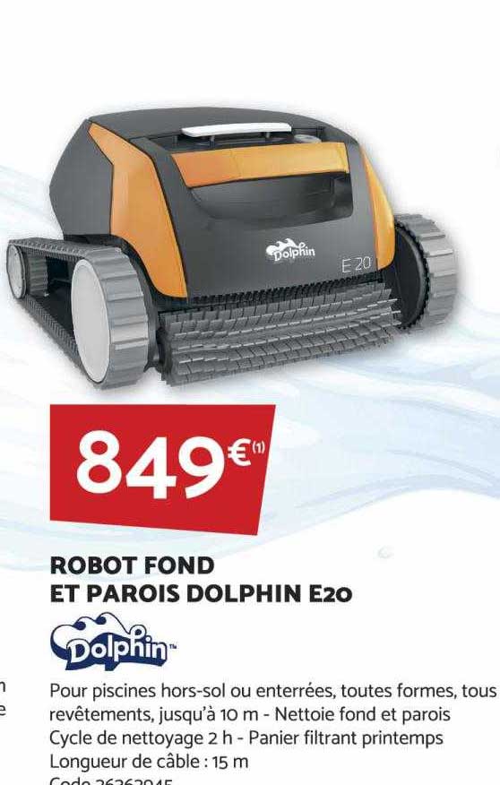 robot fond et parois dolphin e20