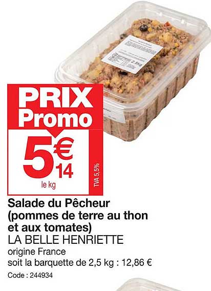 salade du pêcheur pommes de terre au thon et aux tomates la belle henriette