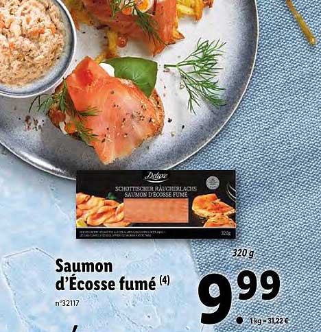 saumon d'écosse fumé deluxe