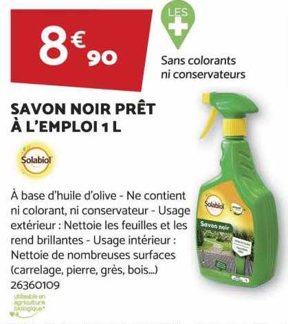 savon noir prêt à l'emploi 1l solabiol
