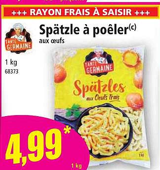 spätzle à poêler aux œufs tante germaine