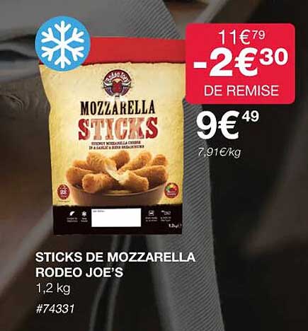 sticks de mozzarella rodeo joe's